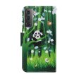 Wonderland Samsung Galaxy S21 FE flip case - Panda and Bamboo Fashion