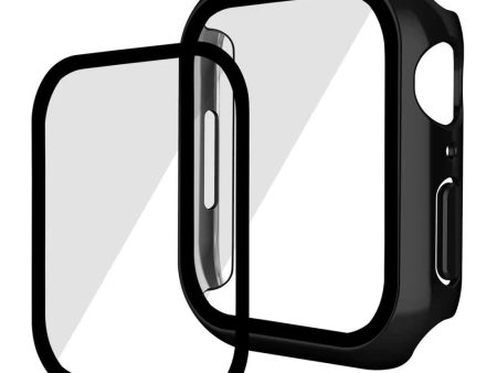 Apple Watch 40mm electroplating cover with tempered glass - Red Cheap