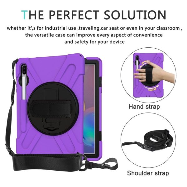 Samsung Galaxy Tab S6 X-Shape durable case - Purple Discount