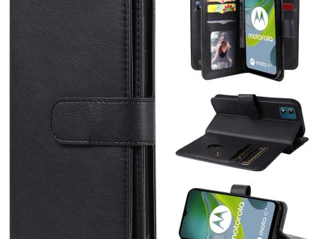 10-slot wallet case for Motorola Moto E13 - Black For Sale