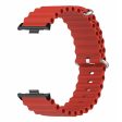 Xiaomi Redmi Watch 4 Silicone Watch Band Wrist Strap with Alloy Connector - Red Cheap