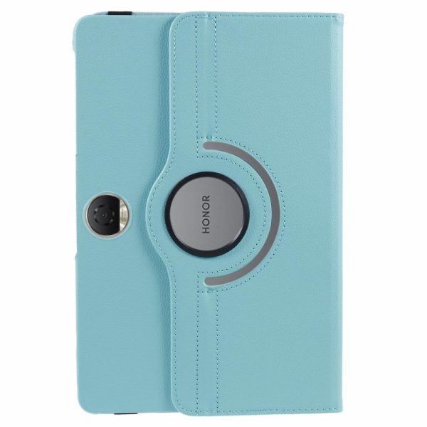 Honor Pad 9 Case Scratch-resistant Vegan Leather Tablet Cover with Rotating Stand - Baby Blue Cheap