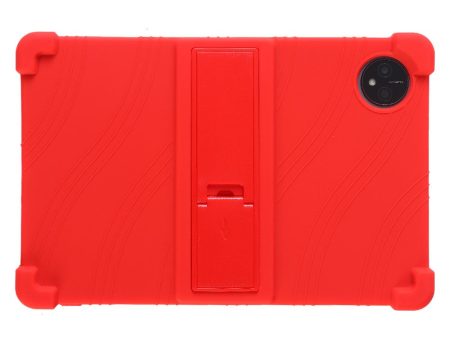 Blackview Tab 80 10.1 (2023) Tablet Case Bump Resistant Kickstand Soft Silicone Protective Cover - Red For Cheap