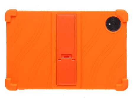 Blackview Tab 80 10.1 (2023) Tablet Case Bump Resistant Kickstand Soft Silicone Protective Cover - Orange Online now