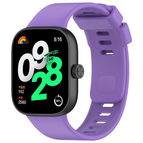 Xiaomi Redmi Watch 4   Smart Band 8 Pro Smartwatch Band Replacement Silicone Strap - Purple Supply