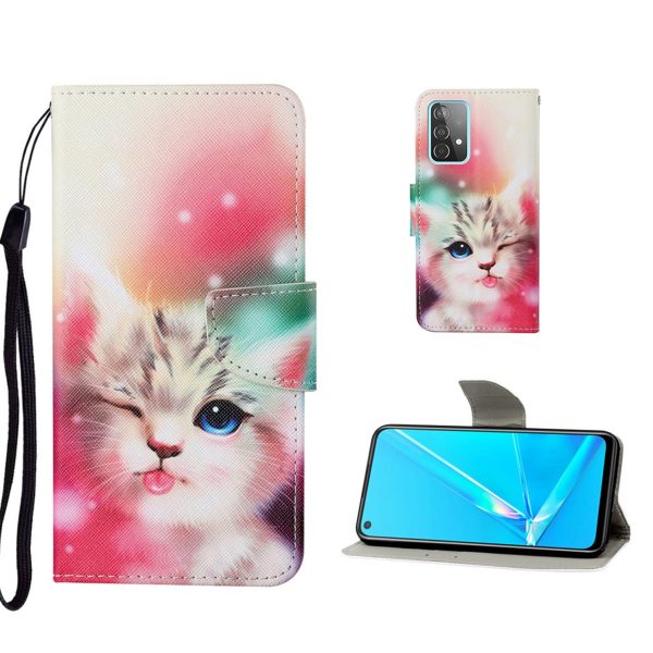 Wonderland Samsung Galaxy A52 5G flip case - Cute Cat Hot on Sale