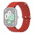 Xiaomi Redmi Watch 4 Silicone Watch Band Wrist Strap with Alloy Connector - Red Cheap