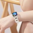 Xiaomi Smart Band 8 Pro Smart Watch D-Shape Strap Resin Bracelet Watchband Replacement - Fluorescence White Online now