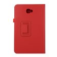 Litchi Grain Smart Leather Case Samsung Galaxy Tab A 10.1 (2016) T580 T585 - Red Online now