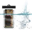 Universal waterproof pouch for 7.2 inch smartphone - Black on Sale