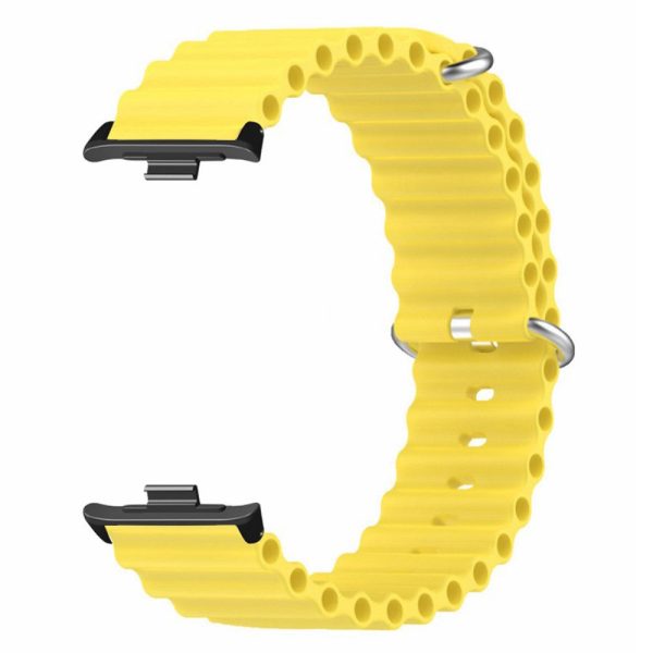 Xiaomi Redmi Watch 4 Silicone Watch Band Wrist Strap with Alloy Connector - Yellow Online Sale