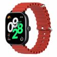 Xiaomi Redmi Watch 4 Silicone Watch Band Wrist Strap with Alloy Connector - Red Cheap