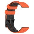 20mm Universal dual color football pattern style strap - Orange   Black Cheap