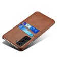 Dual Card case - Samsung Galaxy S21 FE - Brown For Sale