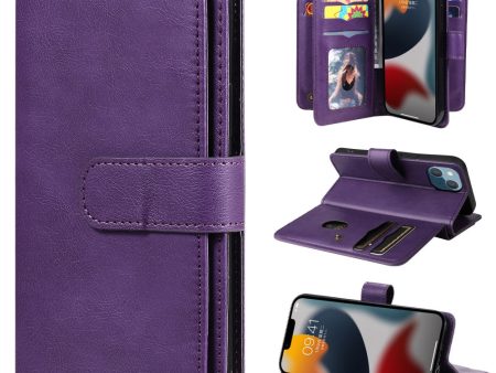 10-slot wallet case for iPhone 15 - Purple Supply