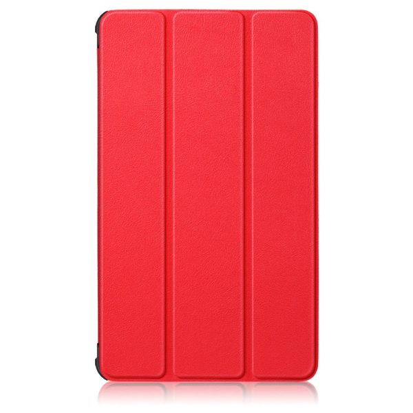 Samsung Galaxy Tab A7 Lite tri-fold leather flip case - Red Online Sale