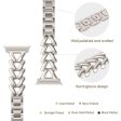 Zinc Alloy V-shape Band Apple Watch Series 49mm - 45mm - 44mm - 42mm Universal Watch Strap - Starlight Online