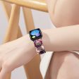 Xiaomi Smart Band 8 Pro Smart Watch D-Shape Strap Resin Bracelet Watchband Replacement - Glitter Purple Fashion