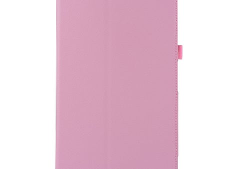 Litchi Grain Smart Leather Case Samsung Galaxy Tab A 10.1 (2016) T580 T585 - Pink Online now