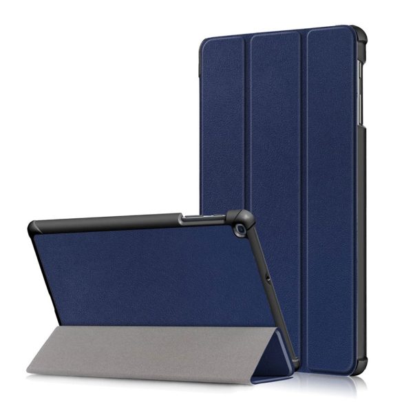 Samsung Galaxy Tab A 10.1 (2019) tri-fold leather case - Dark Blue For Discount