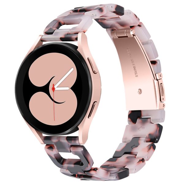 Watch Strap Garmin Forerunner 645   645 Music D-Shape Resin Bracelet Watchband - Pink+Black Sale