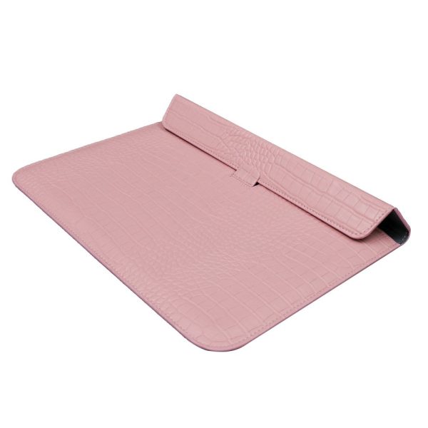 13.3-  Notebook Computer Storage Bag Laptop Sleeve Vegan Leather Bag - Light Pink For Cheap