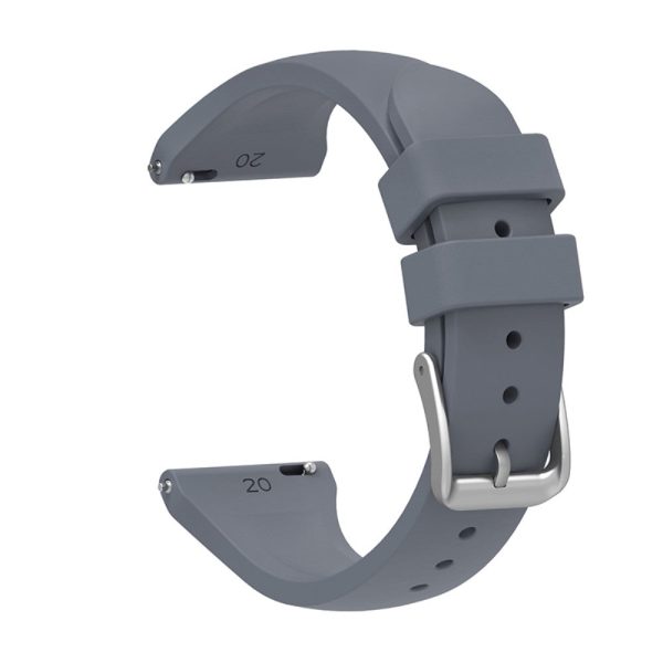 20mm Universal silicone watch strap - Dark Grey on Sale