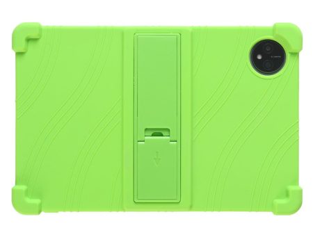 Blackview Tab 80 10.1 (2023) Tablet Case Bump Resistant Kickstand Soft Silicone Protective Cover - Green Online now