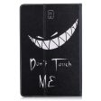 Samsung Galaxy Tab S4 patterned leather flip case - Don t Touch Me Online