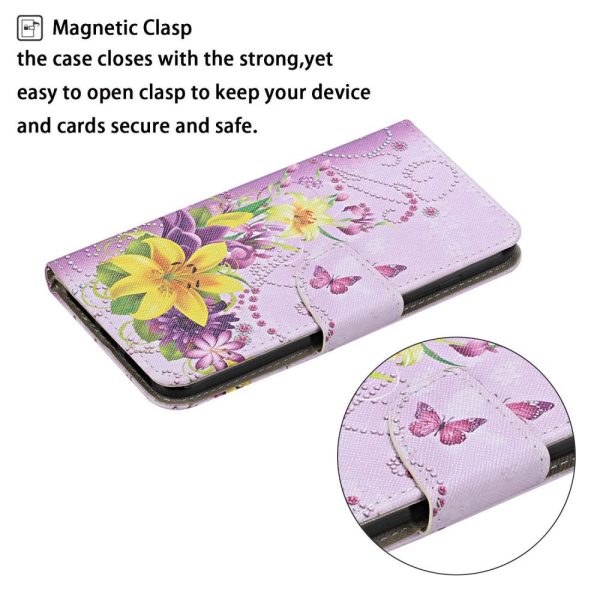 Wonderland Samsung Galaxy A14 flip case - Yellow Flowers   Butterflies Hot on Sale