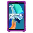 Blackview Tab 60 Silicone Tablet Case Scratch-resistant Back Cover with Bump Resistant Kickstand - Purple Sale