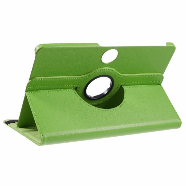 Honor Pad 9 Case Scratch-resistant Vegan Leather Tablet Cover with Rotating Stand - Green For Cheap