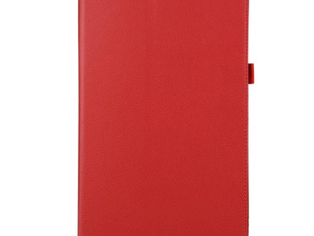 Litchi Grain Smart Leather Case Samsung Galaxy Tab A 10.1 (2016) T580 T585 - Red Online now