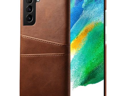 Dual Card case - Samsung Galaxy S21 FE - Brown For Sale