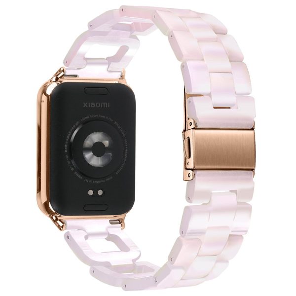 Xiaomi Smart Band 8 Pro Smart Watch D-Shape Strap Resin Bracelet Watchband Replacement - Mermaid Pink Online Sale