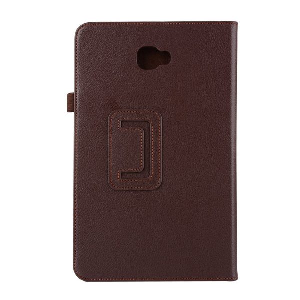 Litchi Grain Smart Leather Case Samsung Galaxy Tab A 10.1 (2016) T580 T585 - Brown Online now