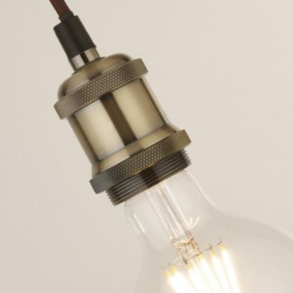 Edison Cord Pendant Light Available in 4 Colours Supply