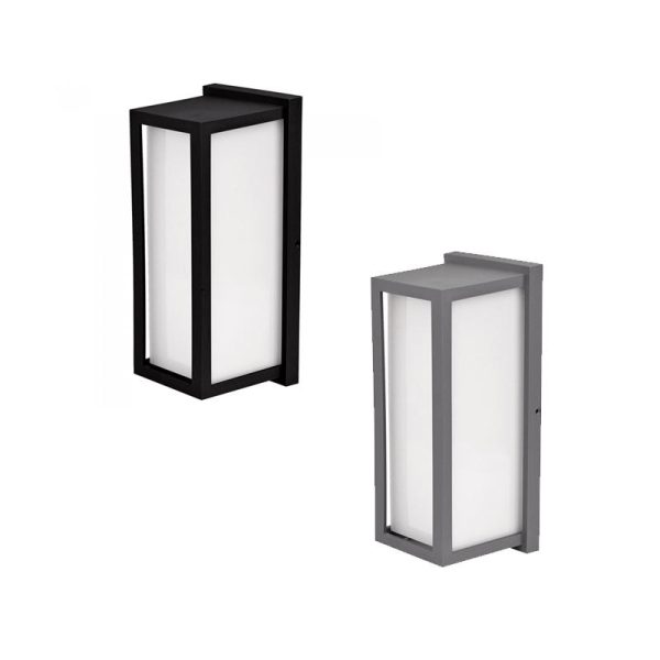 Duralite Zen Bulkhead Vertical Eyelid E27 in Black or Silver Superlux Lighting - DUW8270-BL, DUW8270-SI Online Sale