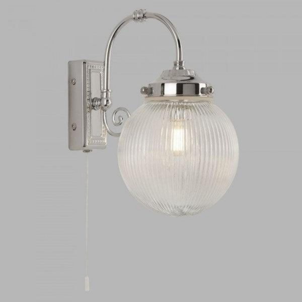 Etta Indoor Wall Light in Antique Brass or Chrome Discount