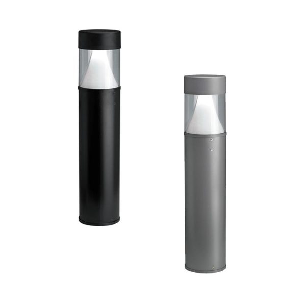 Eclipse LED Bollard Light 22w in Black or Silver For Sale