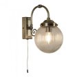 Etta Indoor Wall Light in Antique Brass or Chrome Discount