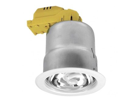 105mm Closed Fluorescent Downlight 20w White 2.7k SD100F-WH Superlux Lighting Supply